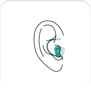 Remote hearing aid illustation
